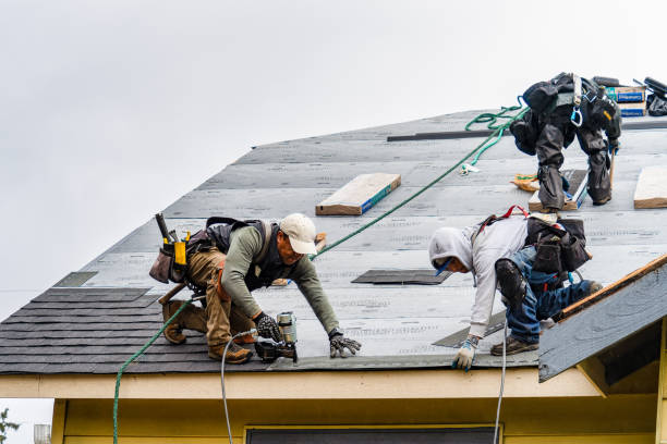 Professional Emergency Roof Repair technician working in Moriches, NY